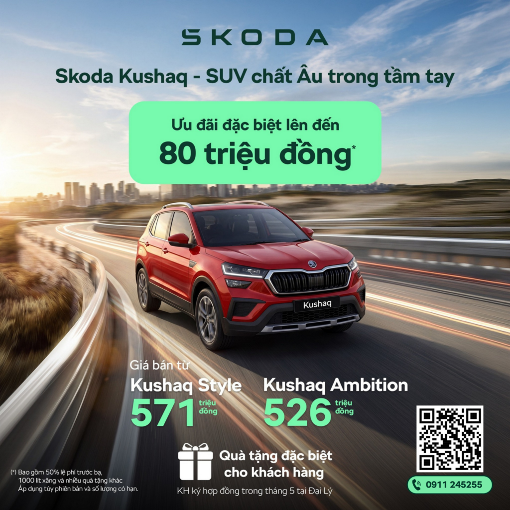 Ưu đãi tháng 5 cùng Skoda