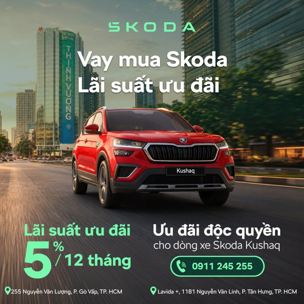 Gói vay ưu đãi độc quyền Škoda – VPBank